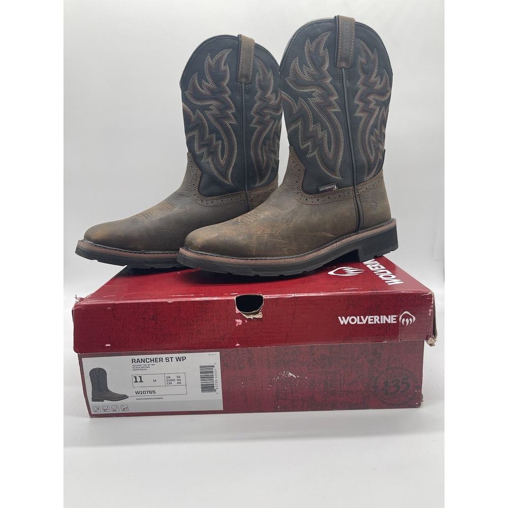 Tried On Wolverine Rancher Men's Size 11 M Waterproof Steel-Toe Wellington Boots